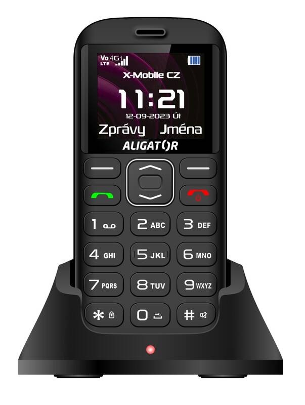 Mobilní telefon Aligator A720 4G Senior černý
