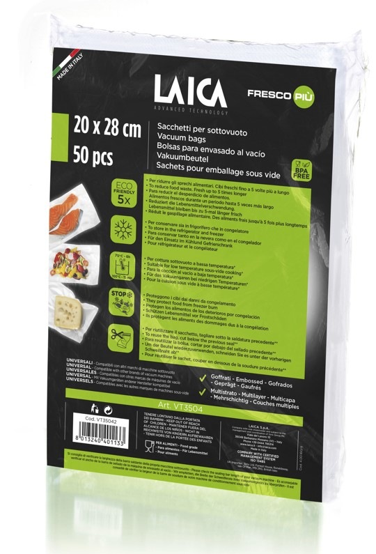 Sada vakuových sáčků Laica 20 × 28 cm VT3504, 50 ks