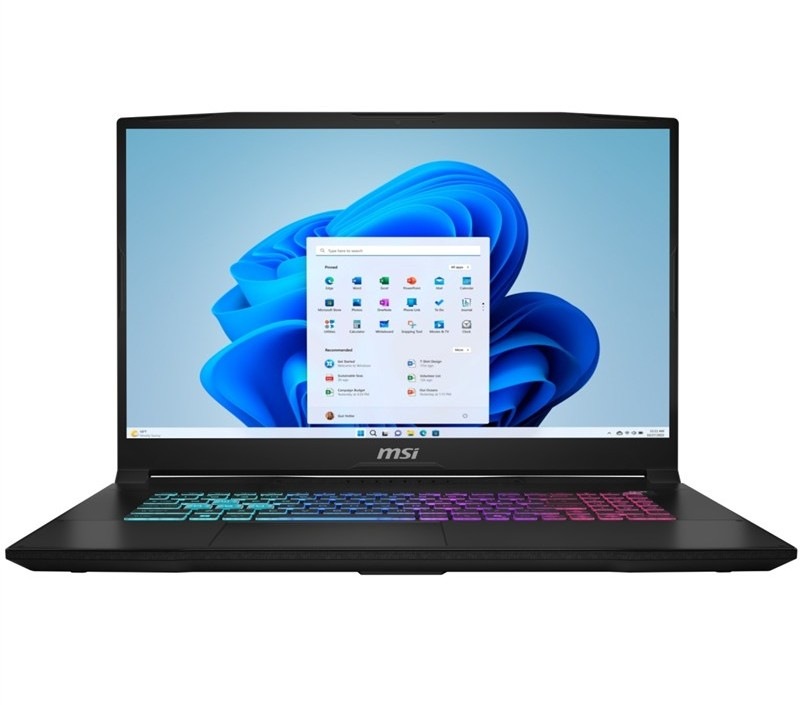 Notebook MSI Katana 17 HX B14WEK-267CZ i7, černá barva.