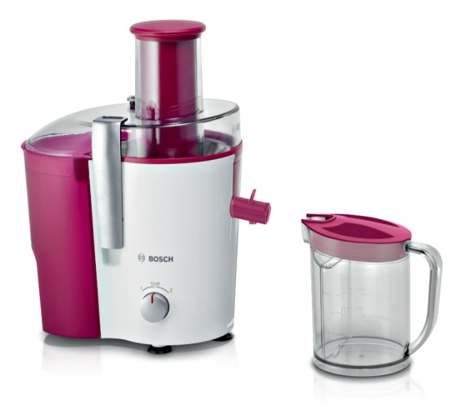 Odšťavňovač Bosch MES25C0 bílý/vínový