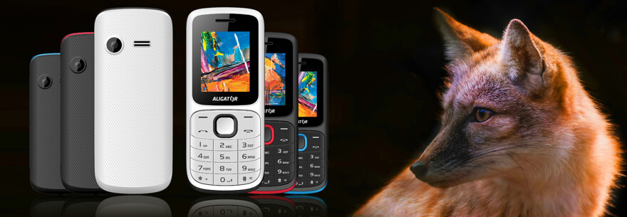 Mobilní telefon Aligator D210 Dual SIM černý/modrý