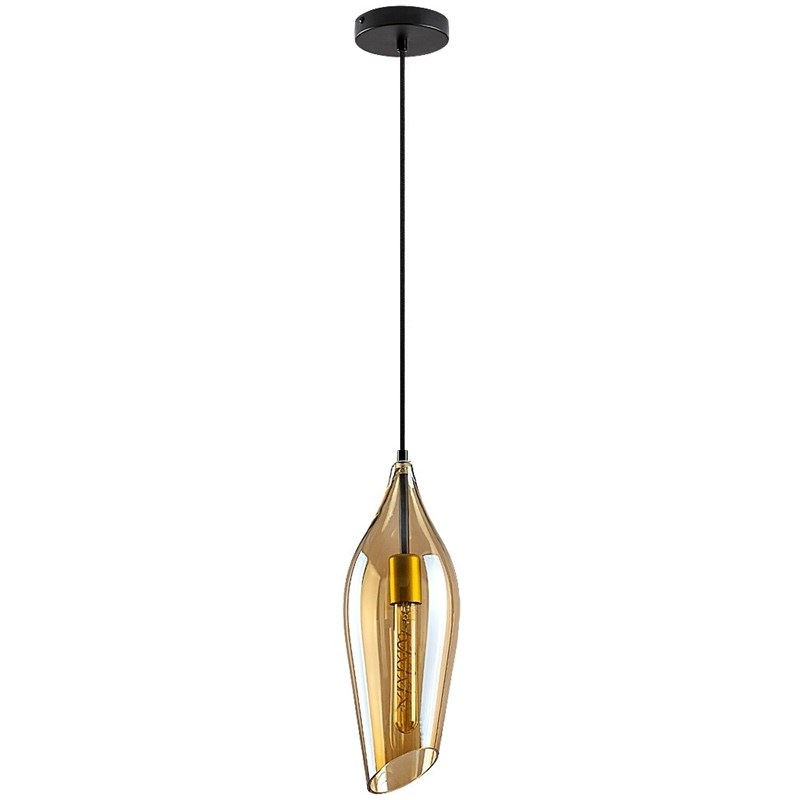 Závěsné svítidlo Rabalux Bellini 72201 černé/žluté
