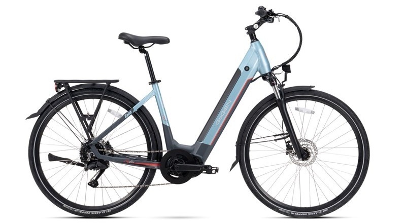Elektrokolo GoGEN Salta MX 720 28" 17" 2025 šedé/modré