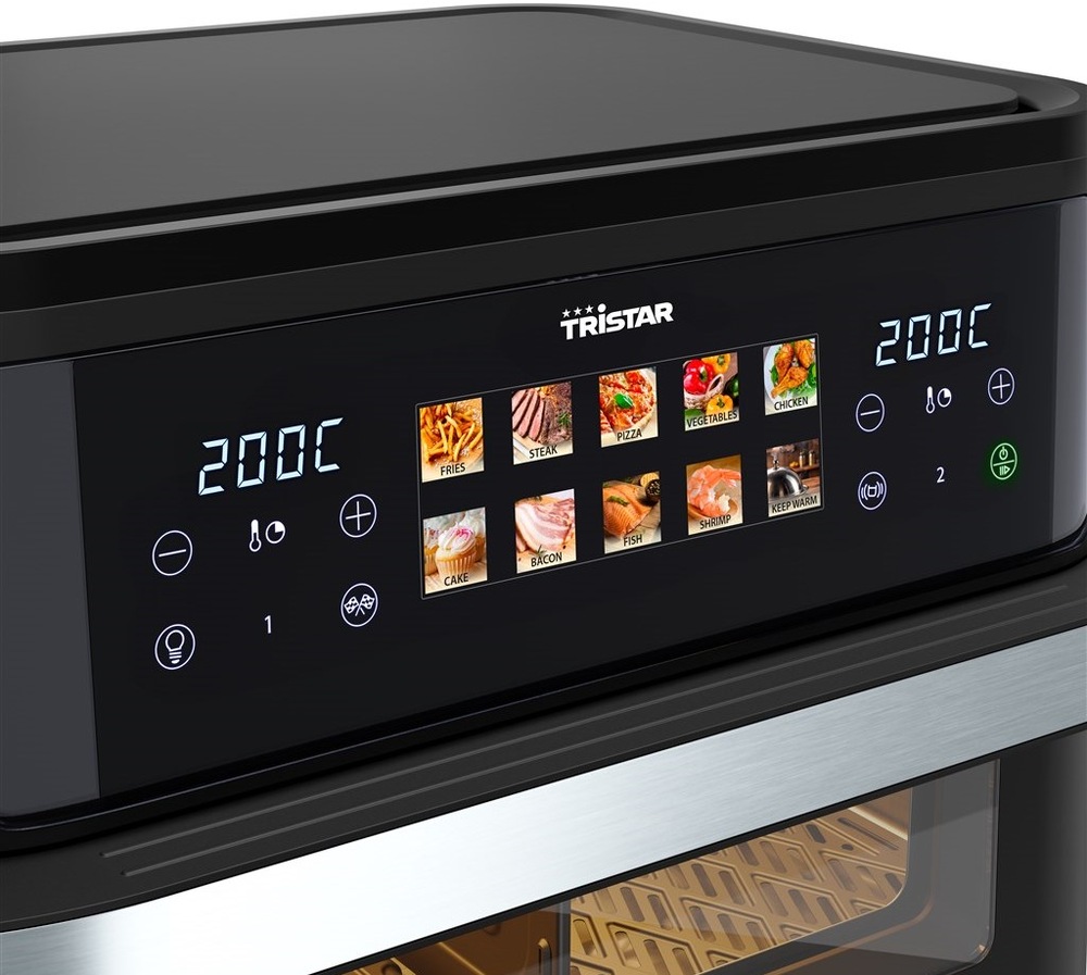 Fritéza horkovzdušná Tristar FR-9078 Dual zone flex 10 l černá