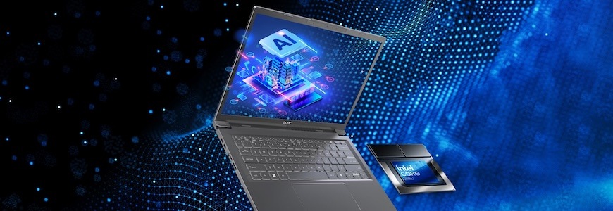 Notebook Acer Aspire 14 AI (A14-53M-7328) stříbrný A využijte jejích služeb naplno! Se speciální klávesou Copilot se můžete chytrého hlasového asistenta zeptat, na cokoliv potřebujete