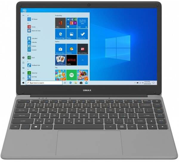 Notebook Umax VisionBook 14Wr Plus šedý