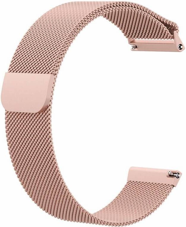 Řemínek RhinoTech univerzální milánský tah Quick Release 22mm růžový/zlatý