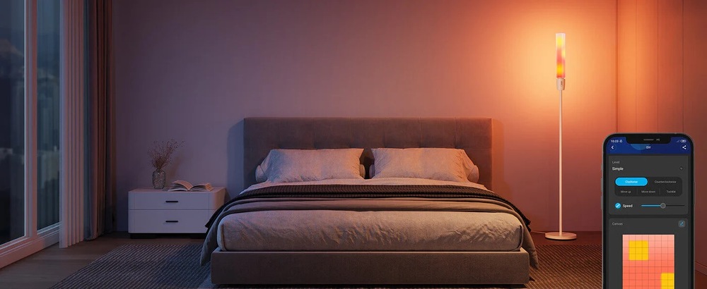 Stojací lampa Govee Smart LED RGBICWW bílé
