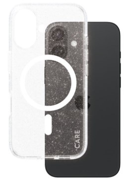 Kryt na mobil PanzerGlass CARE Star Lit MagSafe na Apple iPhone 16 bílý/průhledný