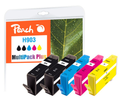 Inkoustová náplň Peach HP 903, MultiPac Plus, 2x 330/3x 345 stran vícebarevná Inkoustová náplň Peach HP 903, MultiPac Plus, 2x 330/3x 345 stran vícebarevná