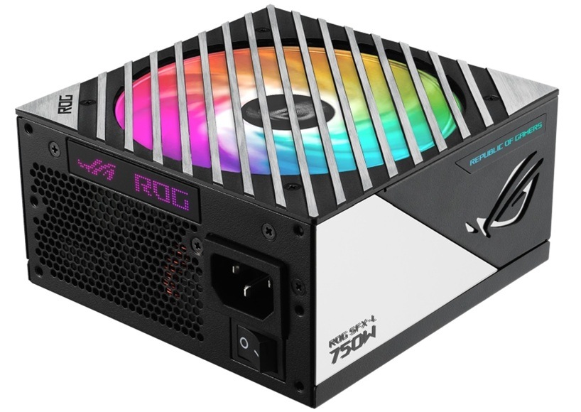 Zdroj Asus ROG Loki SFX-L 750W 80+ Platinum ARGB Detail obrázku PC zdroje.
