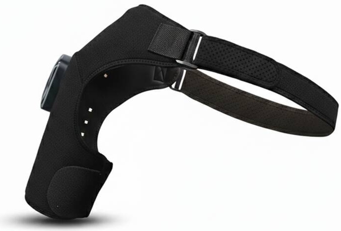 Černá neoprenová bandáž pro světelnou terapii ramene Bluetouch U1282Černá neoprenová bandáž pro světelnou terapii ramene Bluetouch U1282
