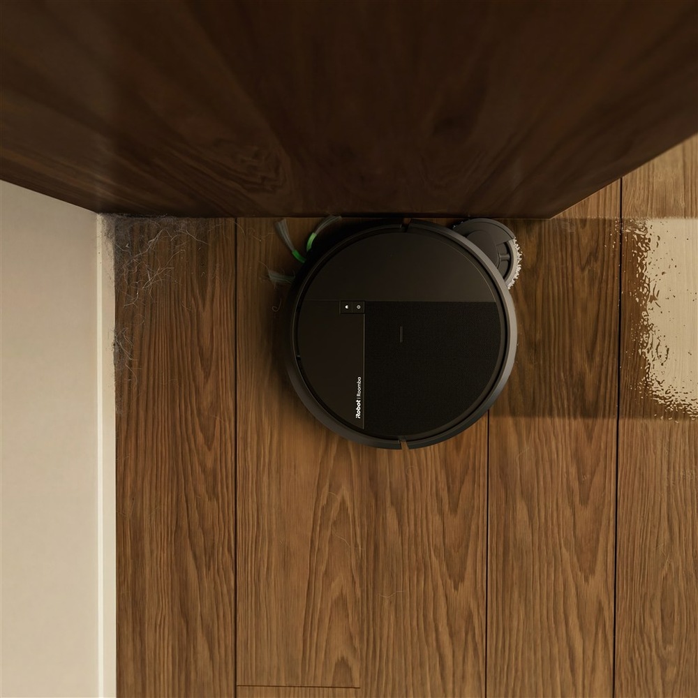 Robot iRobot Roomba Plus 515 Combo při vysávání a vytírání podlahy.