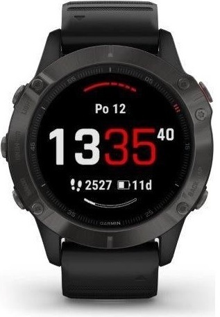 Chytré hodinky Garmin fenix6 PRO Sapphire (MAP/Music) černé/šedé