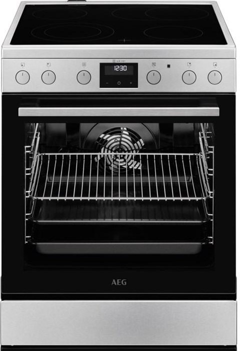 Sklokeramický sporák AEG Mastery CCB6446ABM nerez