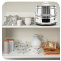 Hrnec parní Tefal VC502D10 Convenient Series Deluxe XL bílý Snadné skladování