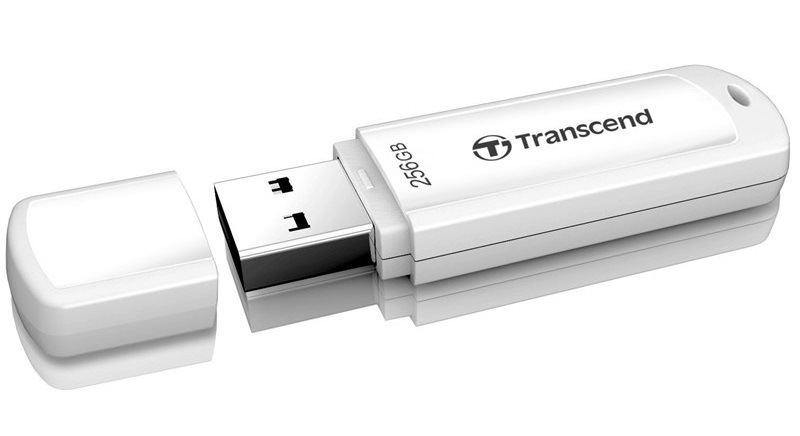 USB Flash Transcend JetFlash 730 256 GB USB 3.1 bílý