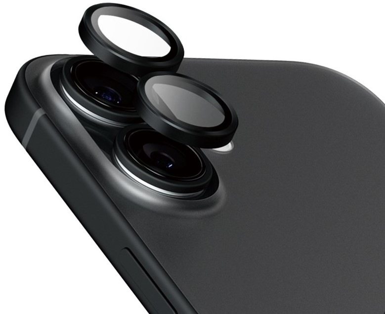 Tvrzené sklo PanzerGlass Hoops Ceramic na Apple iPhone 16/16 Plus - černé