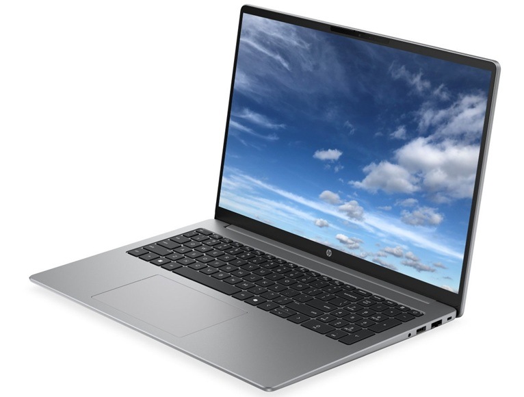 Notebook HP 200 G2i 16" stříbrný Detail obrázku notebooku.