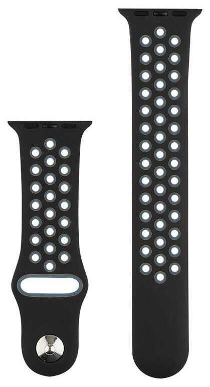 Řemínek RhinoTech na Apple Watch 42/44/45/49 mm černý/šedý
