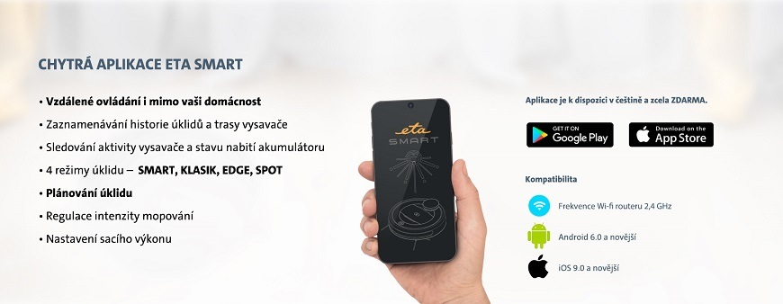 Robotický vysavač ETA Aron 3512 90000 bílý