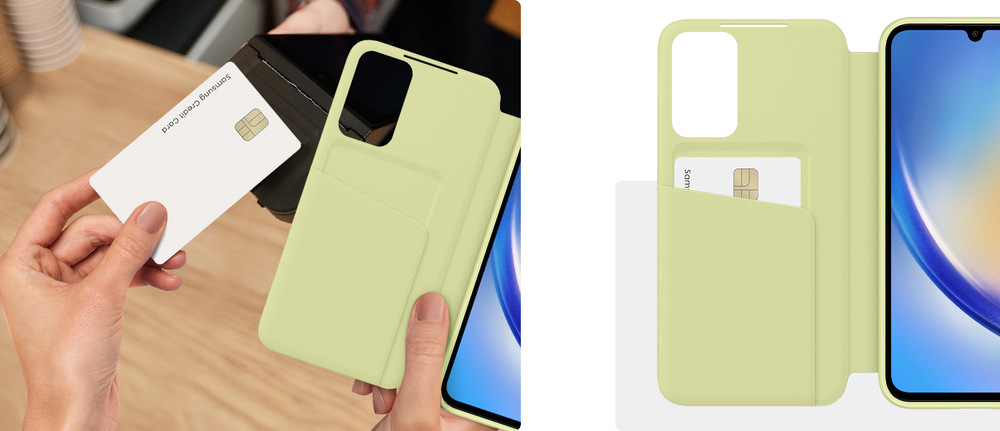 Pouzdro na mobil flipové Samsung Smart View na Samsung Galaxy A54 černé