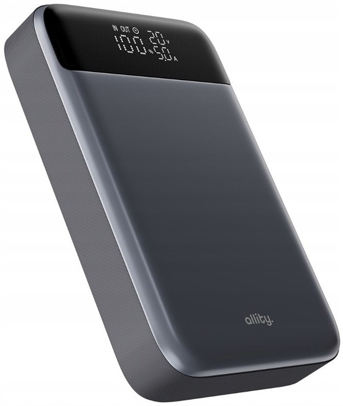 Powerbanka Allity APB-200 PD QC 130W 19200 mAh - šedá