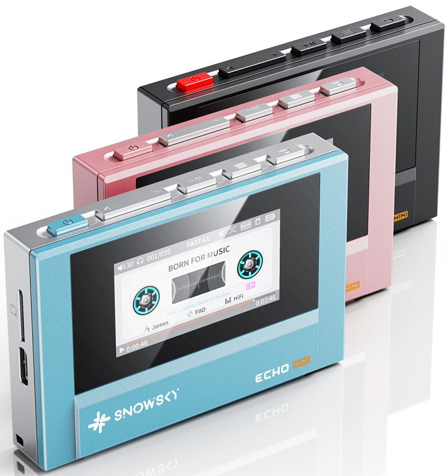 HiFi přenosný digitální přehrávač FiiO SNOWSKY ECHO Mini 512MB černý Digitální přehrávač FiiO SNOWSKY Echo Mini, černý