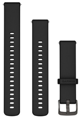 Řemínek Garmin Quick Release (18 mm), ComfortFit černý/šedý Řemínek Garmin Quick Release (18 mm), ComfortFit řemínek - černý/šedý
