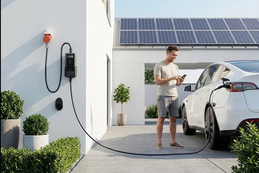 Cestovní nabíjecí stanice dé 11kW / 7m kabel pro nabíjení auta