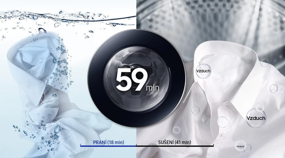 Pračka se sušičkou Samsung WD80K52E0AW/LE bílá