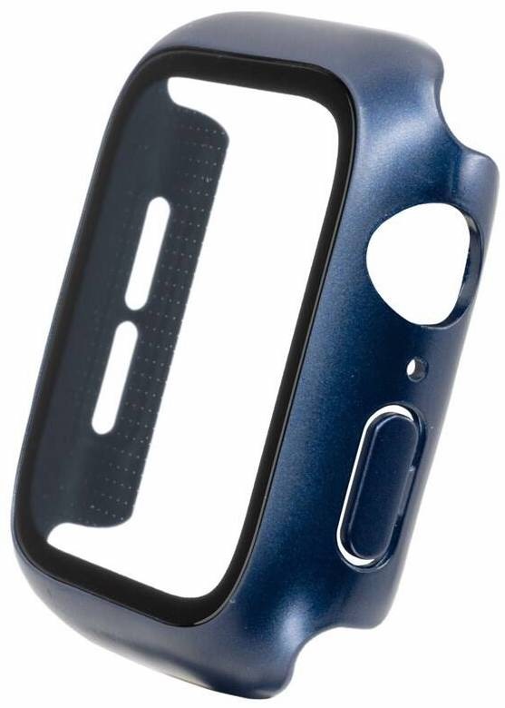 Ochranné pouzdro FIXED Pure+ s temperovaným sklem pro Apple Watch 44mm modré
