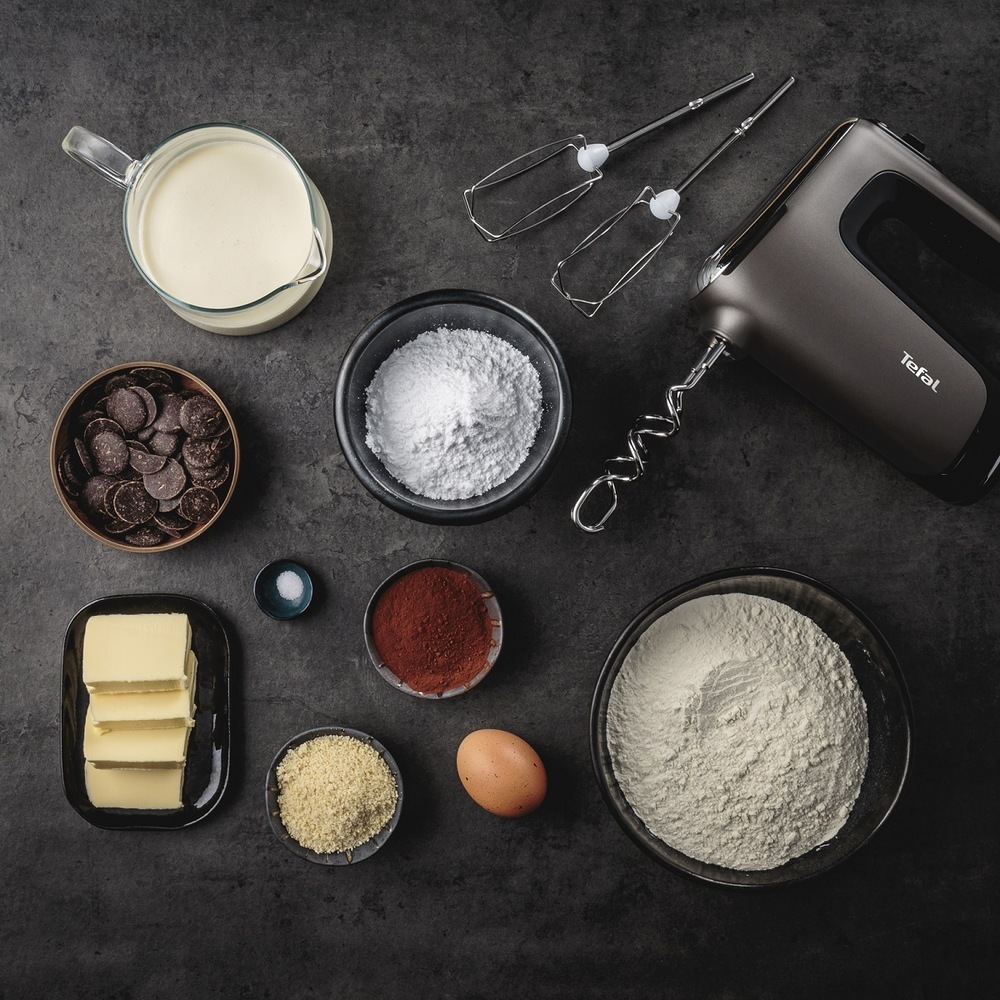 Ruční šlehač Tefal Powermix Silence HT650E38 stříbrný Ruční šlehač Tefal Powermix Silence HT650E38 stříbrný