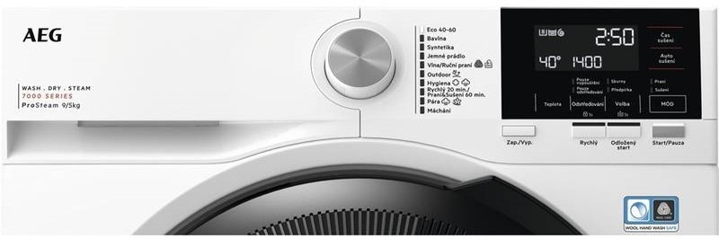Pračka se sušičkou AEG ProSteam® 7000 LWR71944BC bílá