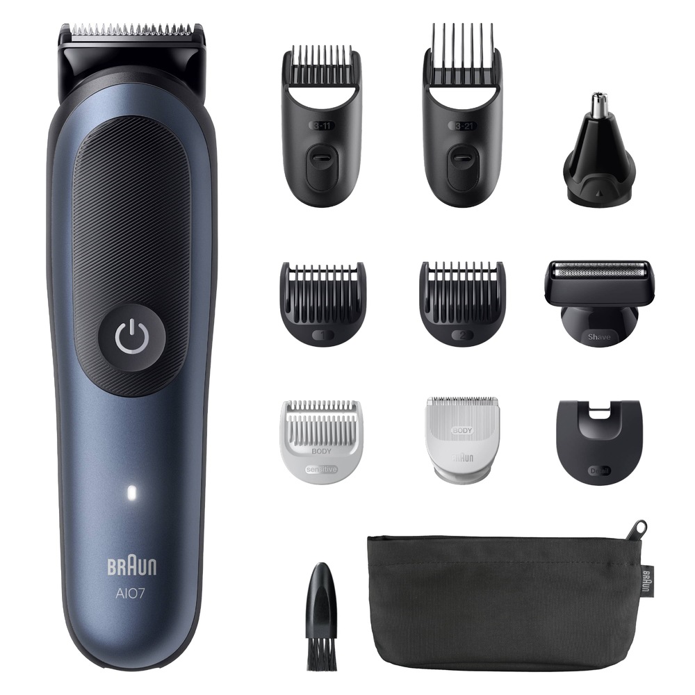 Zastřihovač multifunkční Braun Series 7 AIO7540 modrý Braun Series 7 AIO7540