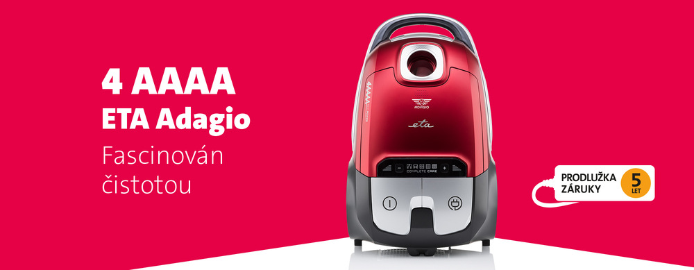 Podlahový vysavač ETA Adagio 3511 90000 červený Podlahový vysavač ETA Adagio 3511 90000 červený