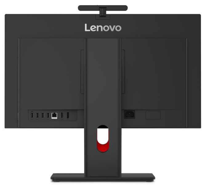 Zadní strana All In One Lenovo ThinkCentre M90a Gen 6 s konektory USB, HDMI a LAN