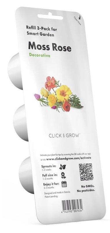 Semínka Click and Grow s rychlým cyklem pěstování, 3 ks sazenic