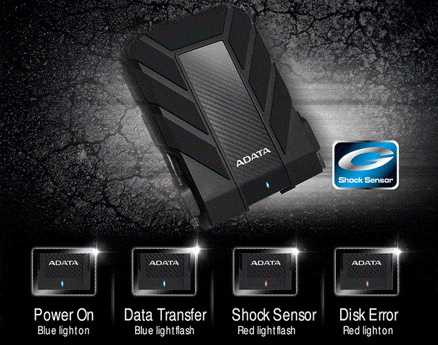 Externí pevný disk 2,5" ADATA HD710 Pro 2TB žlutý Externí pevný disk 2,5" ADATA HD710 Pro 2TB žlutý