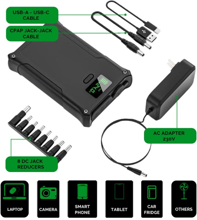 Powerbanka Viking VIDAR I, 36000 mAh černá Powerbanka Viking VIDAR I, 36000 mAh černá