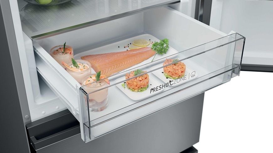 zásuvka fresh 0°C zone chladničky haier HTR3618CNMG 