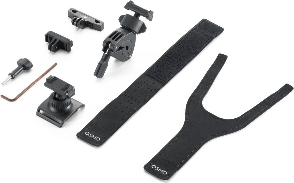 Sada držáků DJI Osmo Road Cycling Accessory Kit (Dual-Direction Quick-Release) černá Sada držáků na kolo pro akční kamery včetně pojistného šroubu (vlevo)