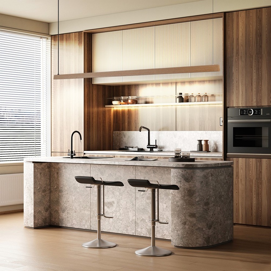 IMMAX NEO MADEIRA SMART 202 cm dřevo dub, hnědá