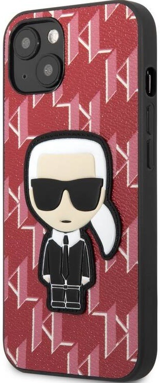 Kryt na mobil Karl Lagerfeld Monogram Ikonik na Apple iPhone 13 červený