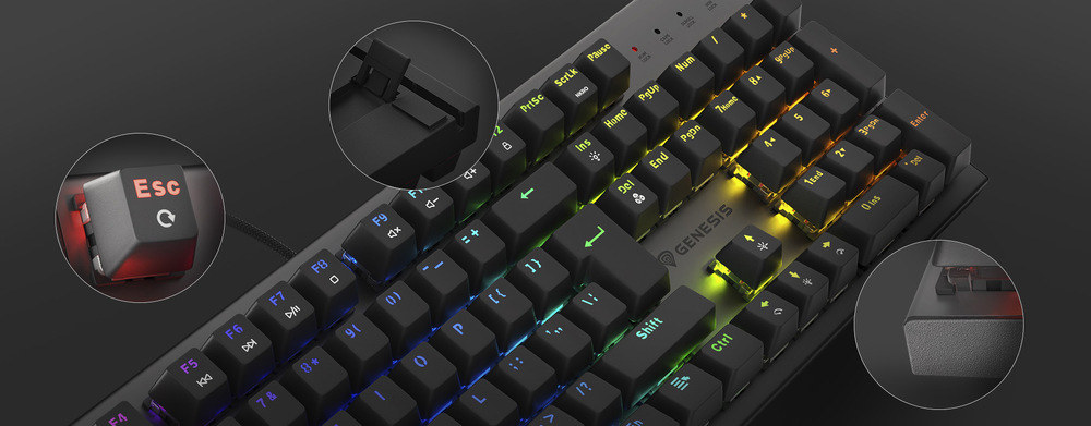 Genesis THOR 303 RGB Outemu Red CZ/SK 