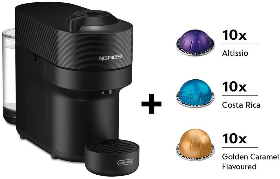 Kapslový kávovar De'Longhi ENV90.B Bundle černý