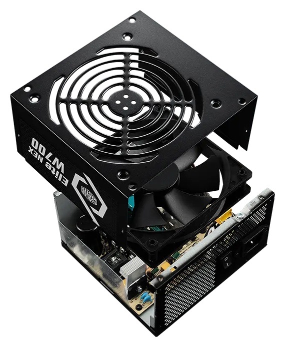 Zdroj Cooler Master Elite NEX W700, 80+ White černý Cooler Master Elite NEX W700 má aktivní korekci účinku