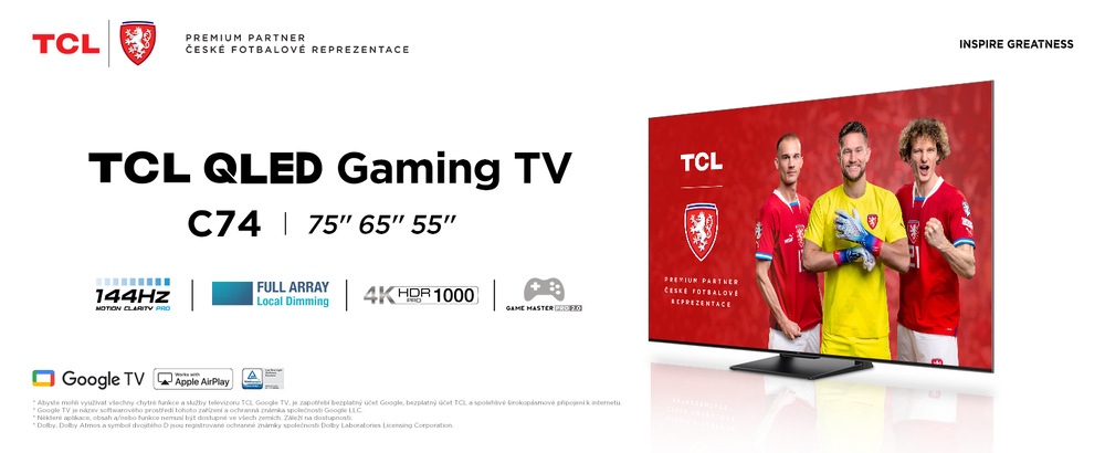 Televize TCL 65C745 Televize TCL 65C745