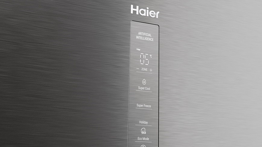 Chladnička s mrazničkou Haier HTW5618CNMG stříbrná Chladnička s mrazničkou Haier HTW5618CNMG stříbrná