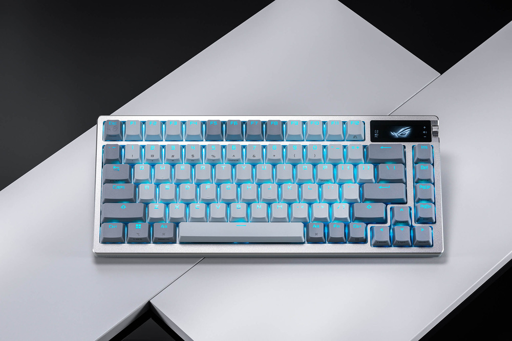 Klávesnice Asus ROG AZOTH (ROG NX Snow/PBT ) - US bílá Asus ROG AZOTH - US (ROG NX Snow/PBT)